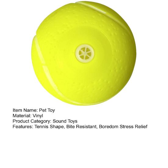 Quietschendes Tennis Hundespielzeug Bissfest Aggressiver Kauer Interaktiver Ball Spielzeug Kleiner Mittlerer Großer Hund Zahnwechsel Reinigungsball Spielzeug