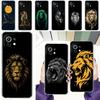 Phone Case For Xiaomi Mi 15 14 13 12 11 Lite 15T 13T 12T Pro Poco X7 X6 X5 Pro 5G X3 NFC F7 F6 F5 Cover Concise Lion Pattern
