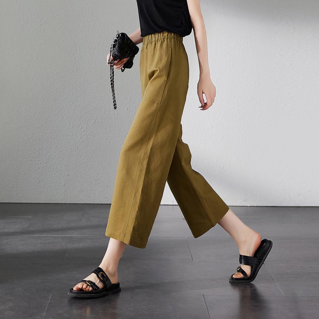 Cotton and Linen Breathable Casual Pants for Women In Summer 2025, Thin, Loose, Slimming and Wide Leg Pants