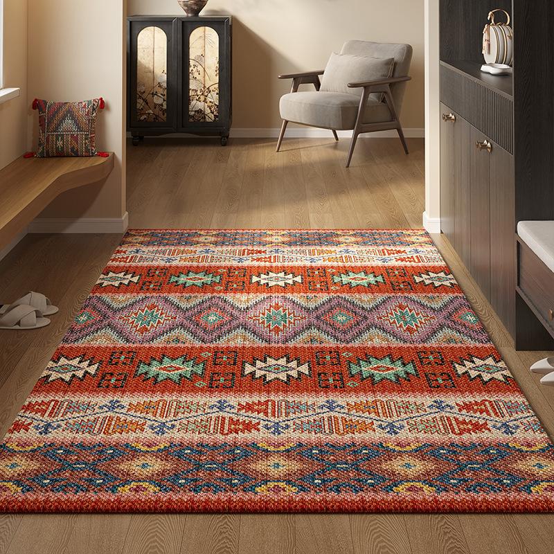 Ethnic Style Entrance Doormat Dust Removal and Anti Slip Carpet Entrance Mat Door Mat