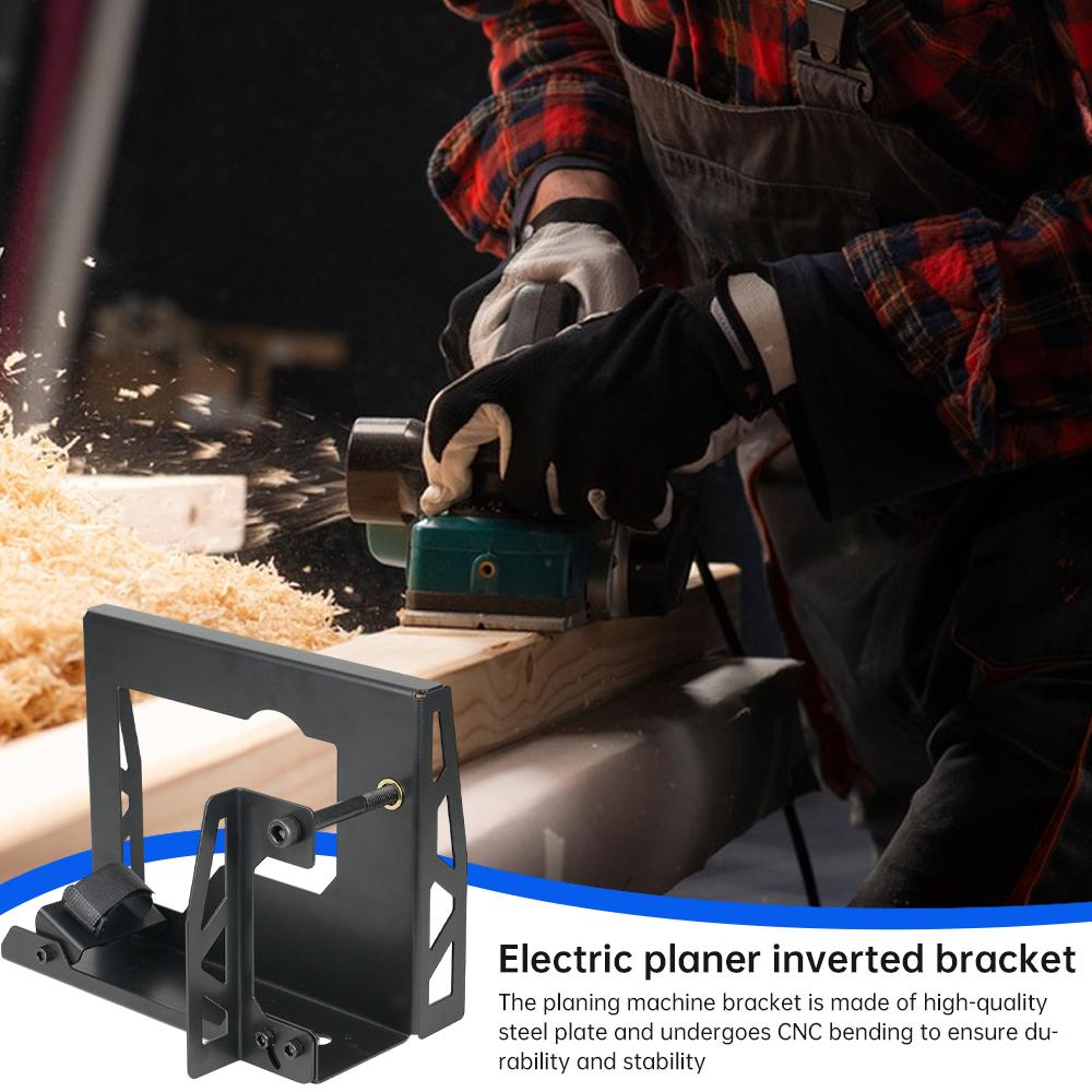 Electric Planer Inverted Bracket - Woodworking Planing Support Flip Carpenter Portable Stand Guide for Household Woodworking