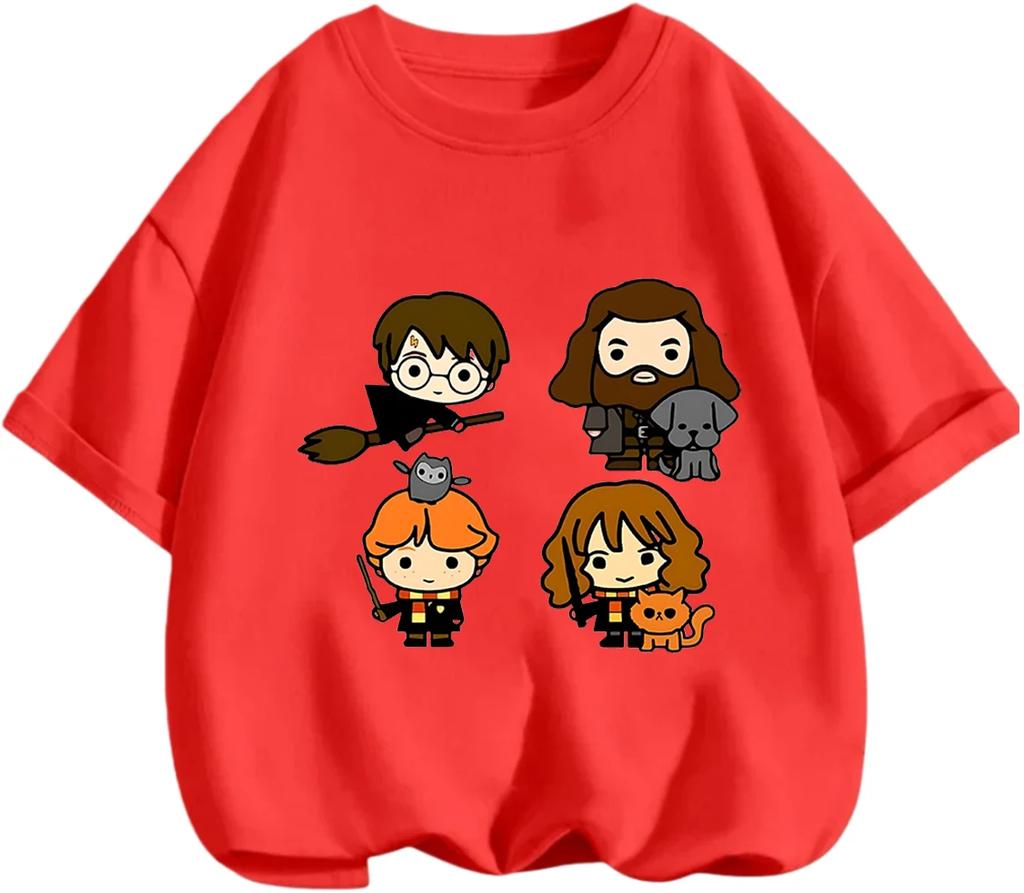 Cozy Lightweight Harry Potter T Shirt Summer Street Casual Short Sleeve Wear Boys Girls 3 14 Ages