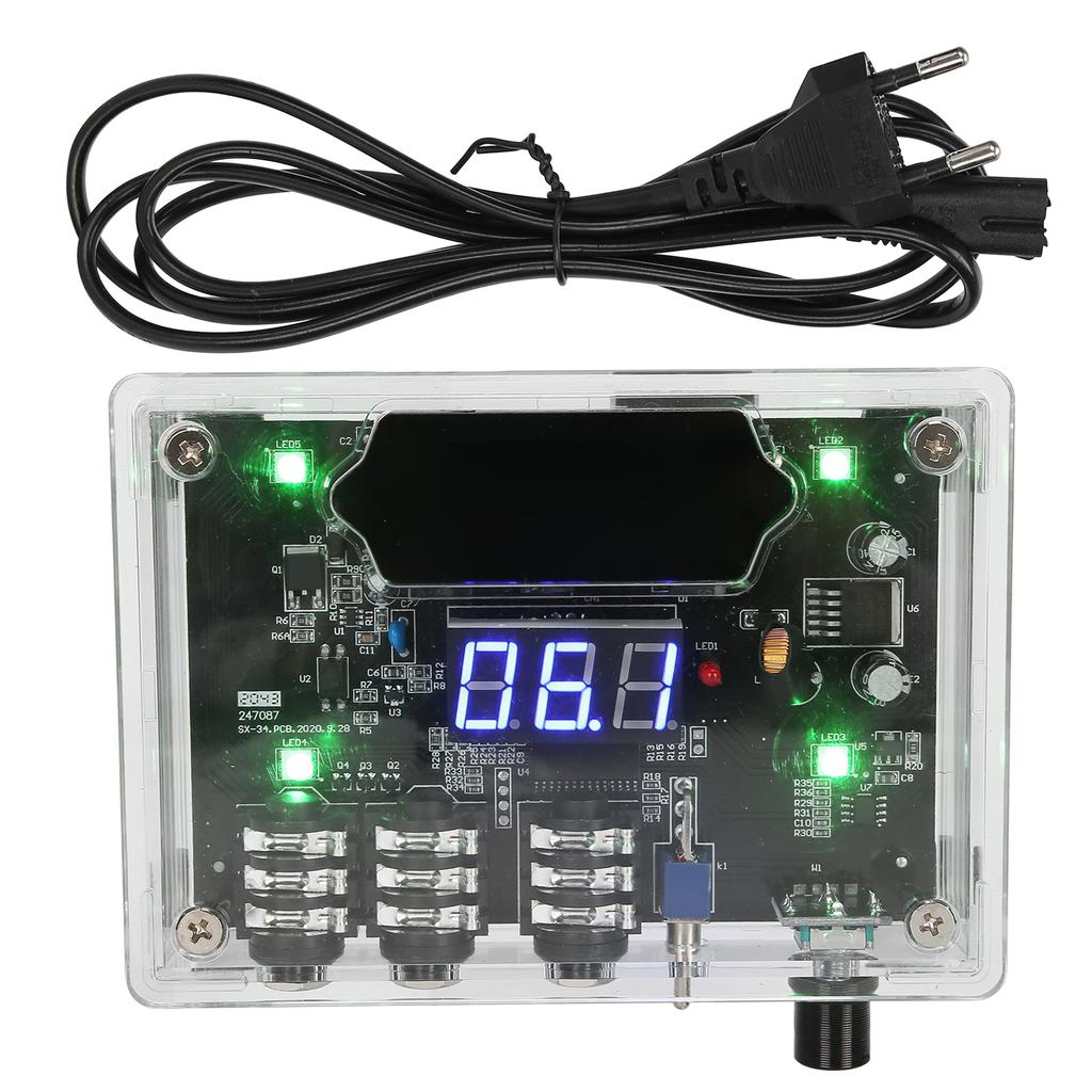 Transparent Tattoo Power Supply 7 Color Digital Display Tattoo Power Source for Tattoo Machine