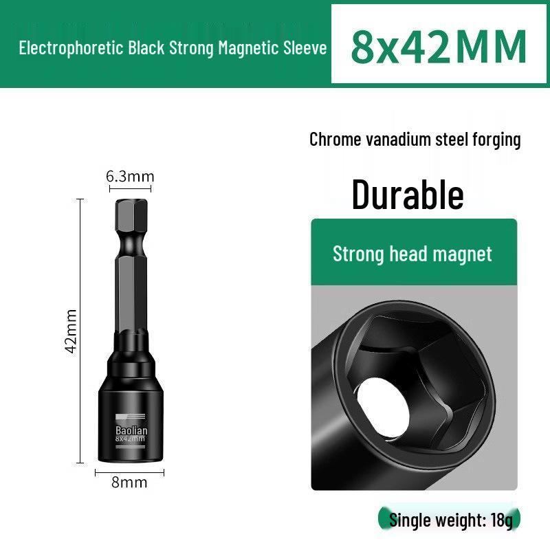 

Baolian Magnetic Electric Wrench & Air Screwdriver Set with Hex Socket and Self-Tapping Drill Bits