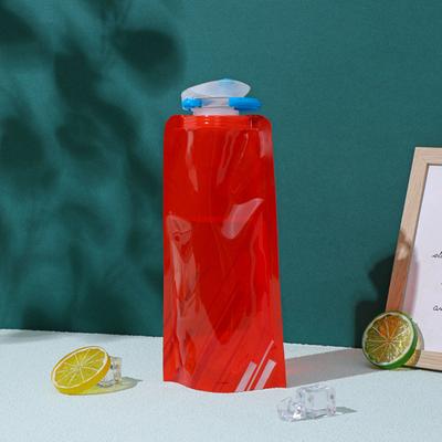 Foldable Water Bag Food Grade BPA Free Heat-Resistant Flexible Collapsible Water Bottle Camping Supplies