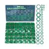 36 Size Air Conditioning O Gasket Set with 595 Green Rubber Pieces, Size Reference Layout In Storage Case for Service Repairs and Upkeep