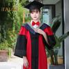 Graduation Cap And Gown Set Class of 2025 Graduate Uniform Academic Doctor Robe with Tassel for High School College Bachelor