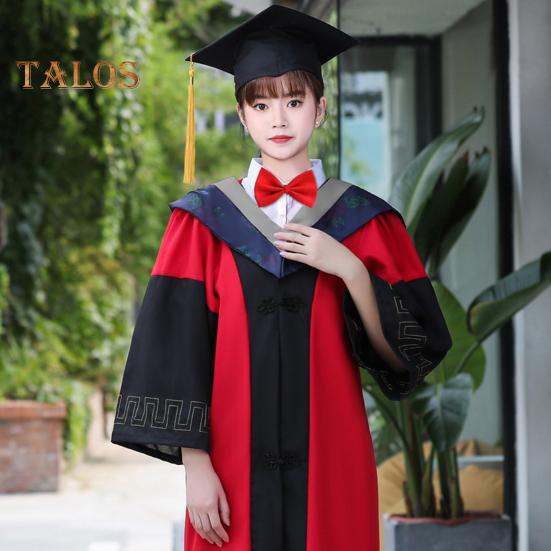 Sada maturitní čepice a šatů Třída 2025 pro postgraduální uniformu akademického doktora se střapcem pro bakalář střední školy