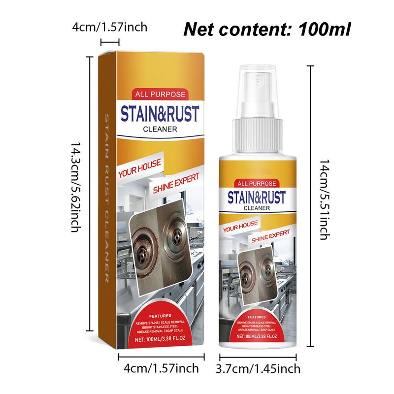 Rust Removal Spray Grills Ovens Dirt Oil Stain Cleaning Degreaser Metal Cookware Anti Rust Agent Kitchen Rust Cleaner