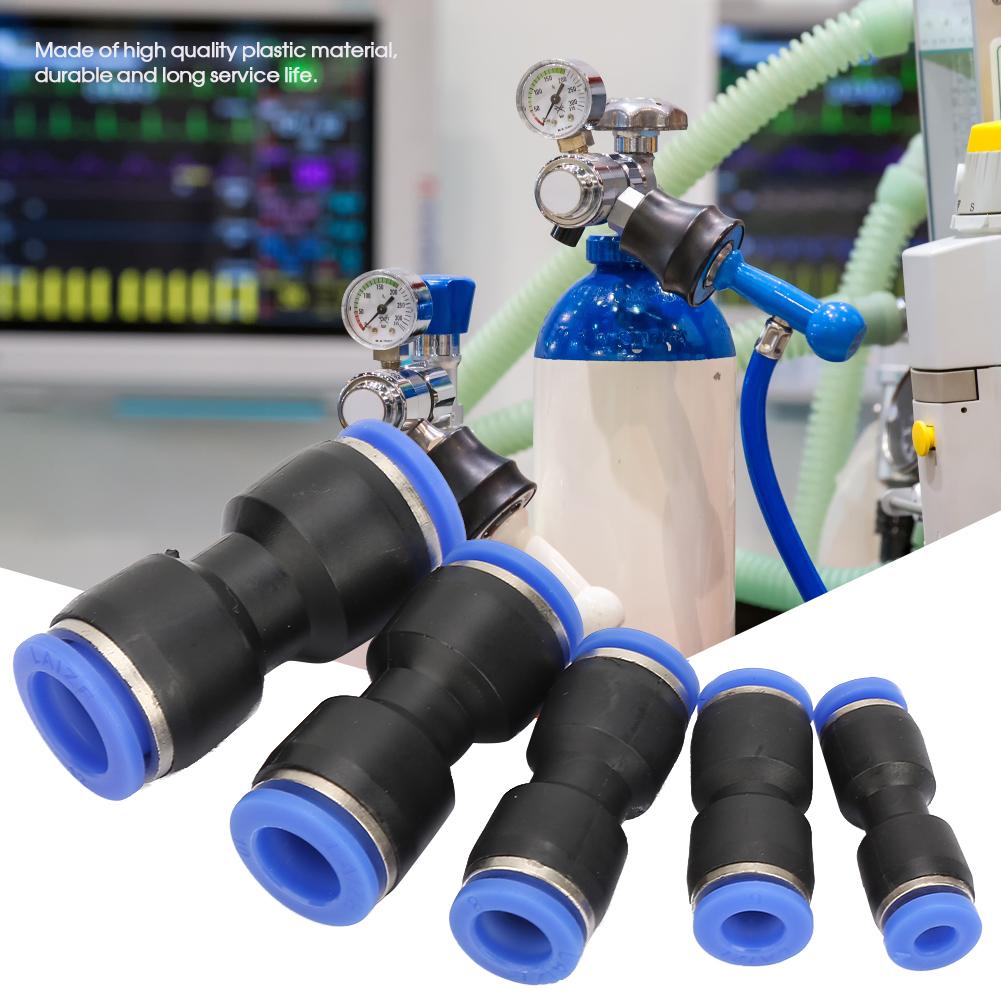50Pcs PU 4 PU 6 PU 8 PU 10 PU 12 Plastic Straight Pneumatic Connector Air Quick Fittings
