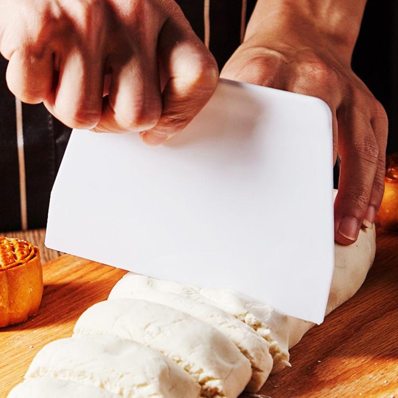Plastik Kuchenschaber Creme Schneidemesser Artefakt Haushalt Halbkreis Schaber Schneider Backwerkzeuge Utensilios Para Repostería