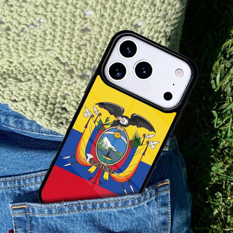 Ecuador Flag phone case cover Compatible with for IPhone 17air 16e 15 14 13 12 11Pro Max 17 Air