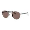 Prada Signature Series Metal Oval Sunglasses Men's Gray