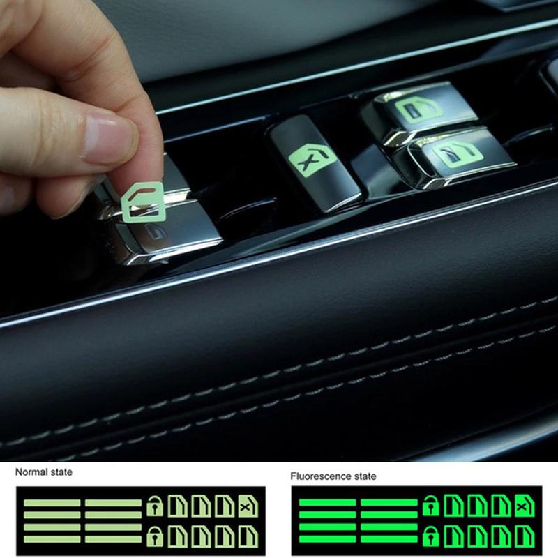 Buy Car Window Luminous Button Sticker at affordable prices — free