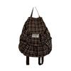 Korean Version of Casual Large-capacity Canvas Bag Women's 2025 New Plaid Backpack Fashion Student Bag Travel Backpack