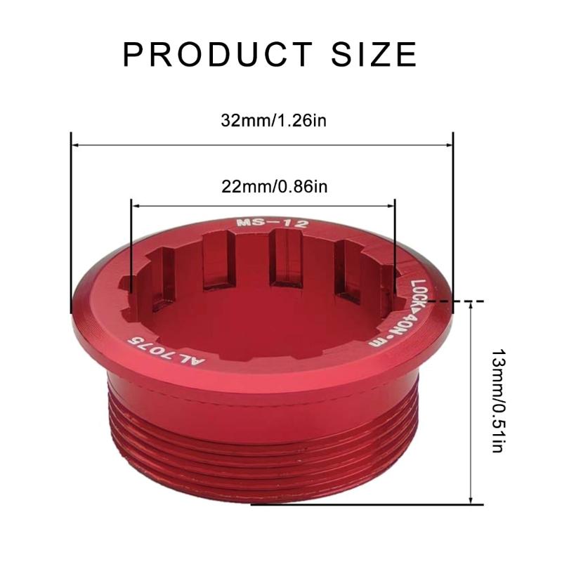 12 Speed Flywheels Cover Cassettes Flywheels Lock Cover Bike Freewheels Lock Rings for Efficient Bicycles Gears Systems