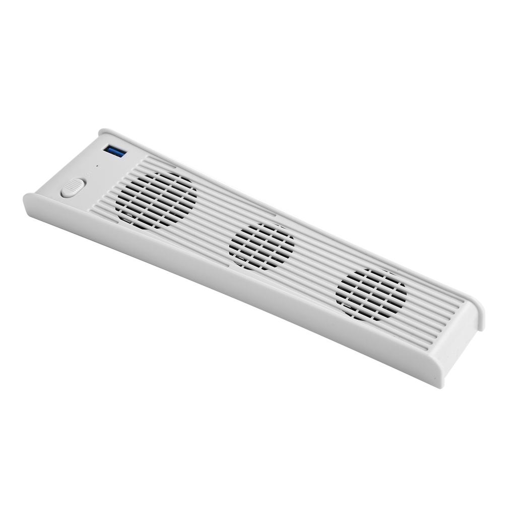Game Console Cooling Fan for PS5 USB Cooler with 3 Fans for PS5 DECDROM Game Host(White )