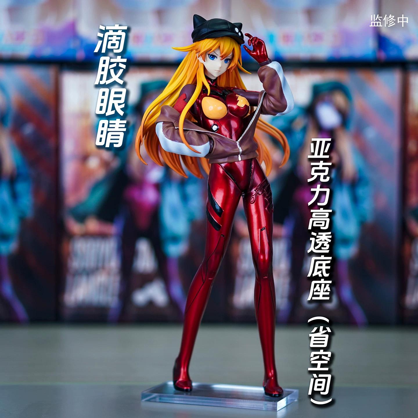 

Cat Ear Asuka Anime Figure EVA Trendy Statue Desktop & PC Case Decoration Two-dimensional Collectible Model Cute Art Toy Gift Fo