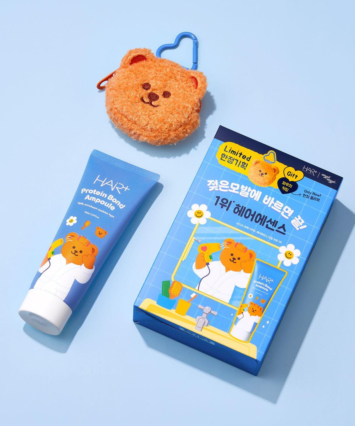 

Protein Bond Ampoule Essence 150ml WIGGLE WIGGLE Collaboration Set (+ Pouch Keyring Gift) 150ml