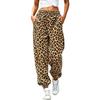 Women's Printed Jogger Pants with Elastic Cuffed Ankles, Casual Sweatpants for Everyday Wear