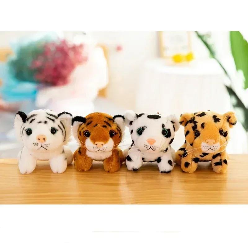 10cm New Cute Tiger Baby Keychain Plush Pendant School Bag Zero Wallet Hanging Decoration Children's Festival Gift