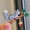 Japanese Cute Squirrel Brooch, Second-hand New Style Pin, Female Accessories Animal