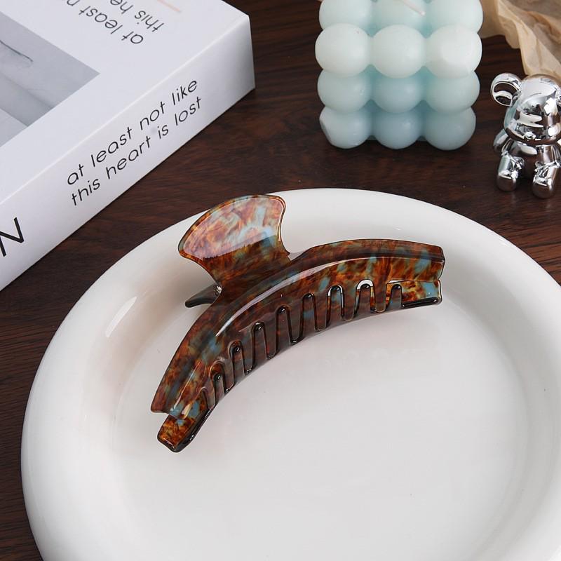 Premium French Acetate Leopard Print Hair Claw Clip 2024