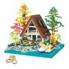 2688PCS Wooden Cabin Building House Forest Blocks DIY Lake Island Villa Assembly Block Toys with Light for Children's Xmas Gifts