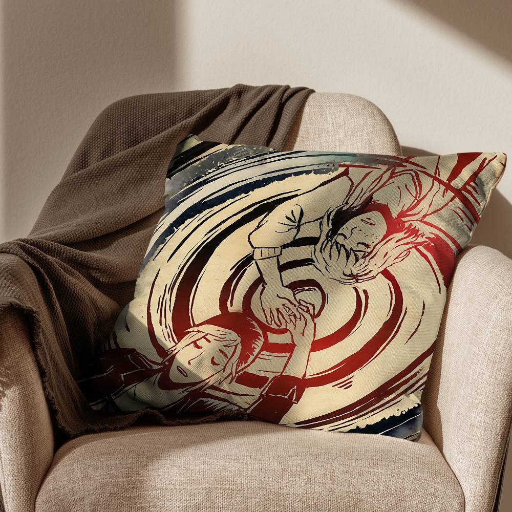 blue Butterfly Life is Strange Pillow Case Antidustmite Pillowcase Invisible zipper silky short plush Sofa cushion cover