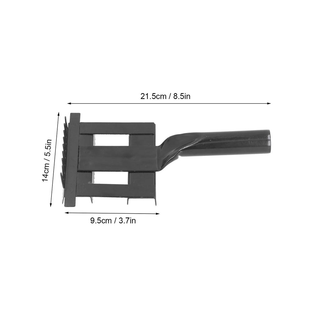 Acier Inoxydable Bétail Bovins Moutons Cheval Poils Antiprurigineux Peigne Poils Fourrure Toilettage Râteau Brosse Outil de Ferme Pour Moutons Bovins