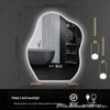 Irregular Shape LED Vanity Mirror: Wall-Mounted, Luminous, Smart Cloud Bedroom Makeup Mirror with Lights