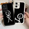 Phone Case for Xiaomi Redmi Note 15 14 13 Pro Plus Funny Stickman Matchman Shell 12S 11 11S 11T 5G 14S Soft Silicone Funda