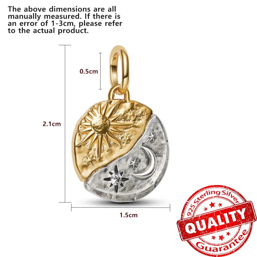 Sparkling Copper Pave Butterfly Dangle Charm Fit Original Bracelet Half Moon Snowflake Beads For Women Holiday Gift