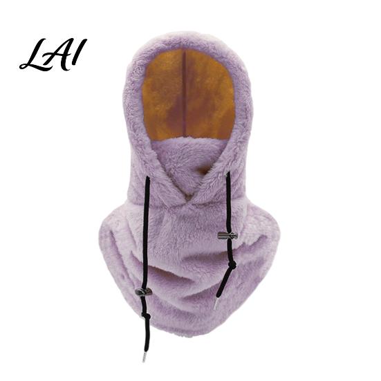 Motorcycle Riding Neck Warmer Balaclava Fleece Ski Mask Winter Windproof Arctic Velvet Thermal Face Cover Comfortable for Outdoor Sports Cycling
