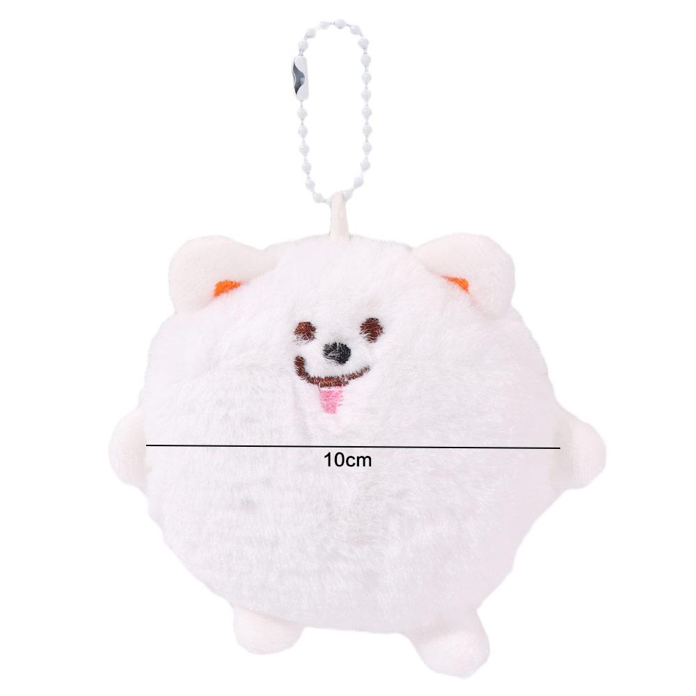 Put Tongue Samoyed Plush Keyring Dog Samoyed Doll Plush Keychain Children's Gift
