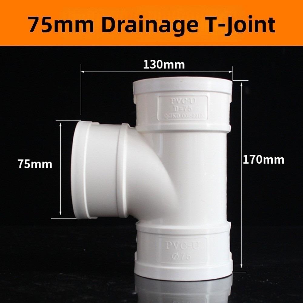 Corrosion-Resistant 3-Way Drainage Pipe Fittings White Drain Pipe Joint Pipeline Accessories