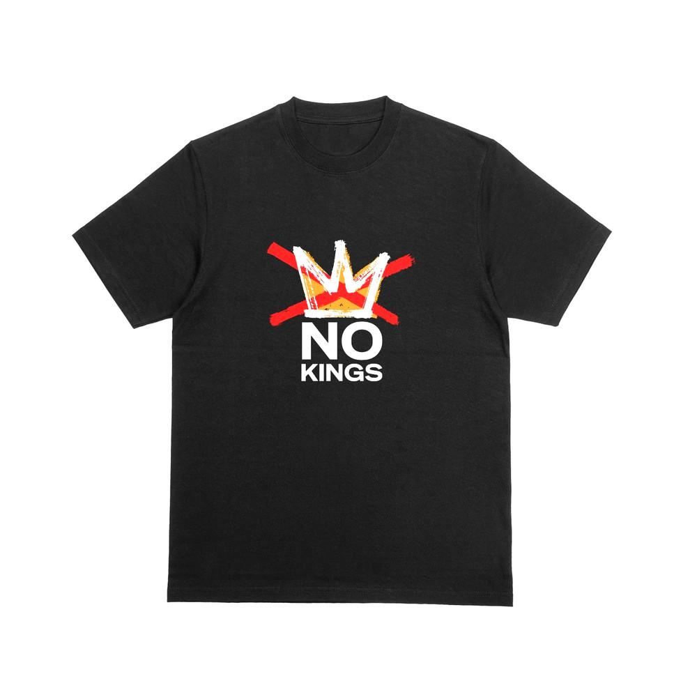 

NO KINGS Tshirt Anti-Fascist Protest Top Dictatorship Tyrant Political Tee 196 4XL