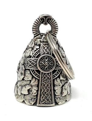 Celtic Cross Motorcycle Biker Bell Accessories Keychain Good Luck