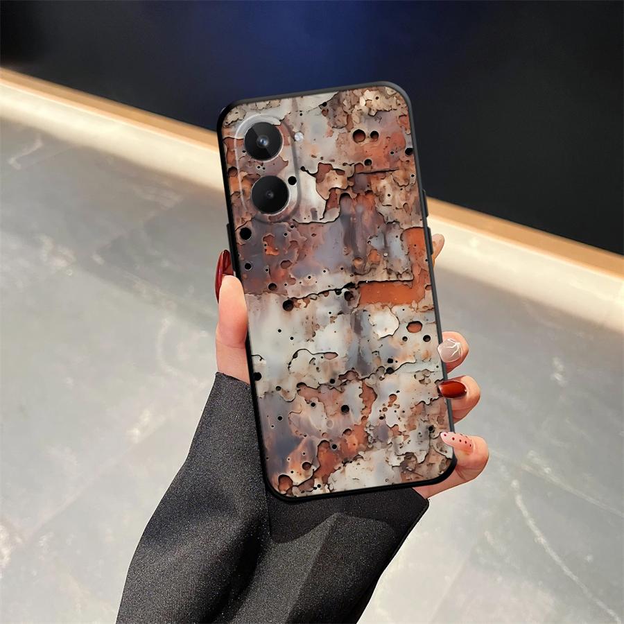 

Чехол для телефона для Realme 12 14 C33 C35 C53 C55 Nazro 50 50i C21 C25 P3 Ultra 11 Pro GT Master Neo2 C15 C12 Rust Art realme GT Neo2