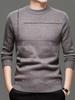 Men's Basic Round Neck Loose Knit Sweater - Winter Fashion for Middle-Aged & Elderly