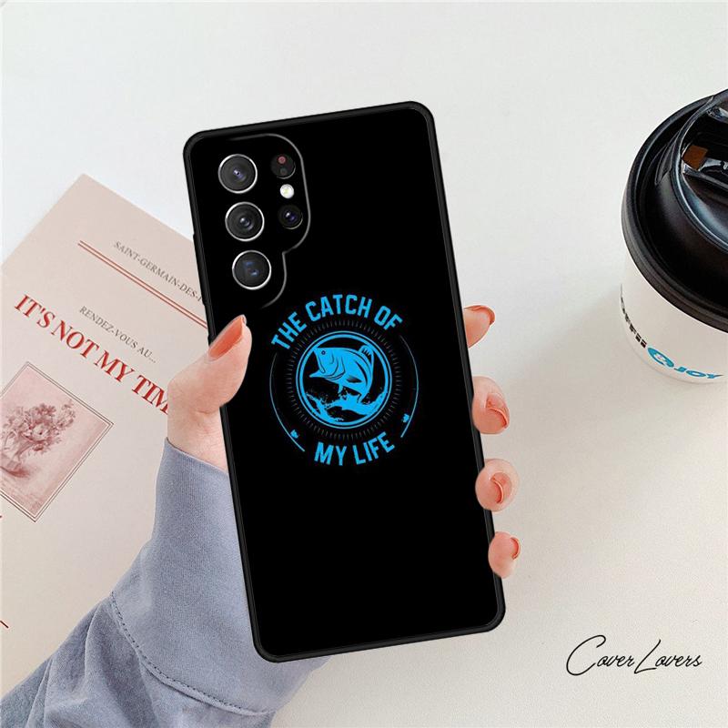 CARP FISHING RODS phone case For Samsung Galaxy S24 S25 S23 S22 Ultra Note 10 20 Plus S20 S21 FE Cover