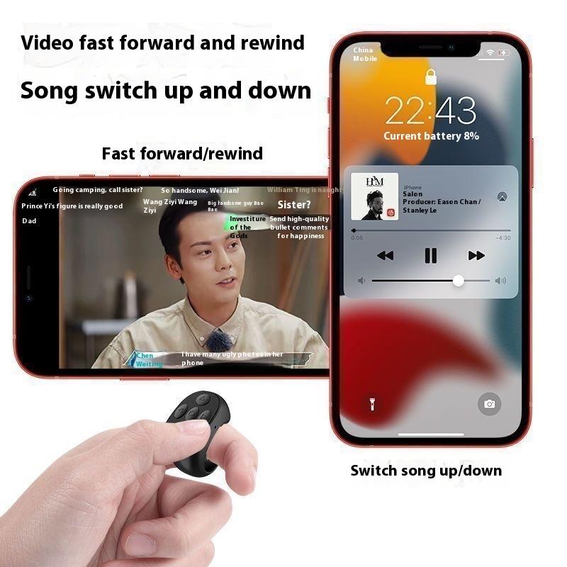 Brush the Douyin remote control new novel Bluetooth page turner mute like lock screen cut song