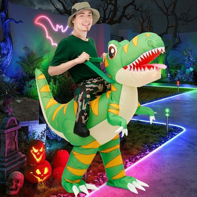 Waterproof Inflatable Dinosaur Costume for Adults Machine Washable Blow Up Dinosaur Costume with Storage Bag for Funny Party
