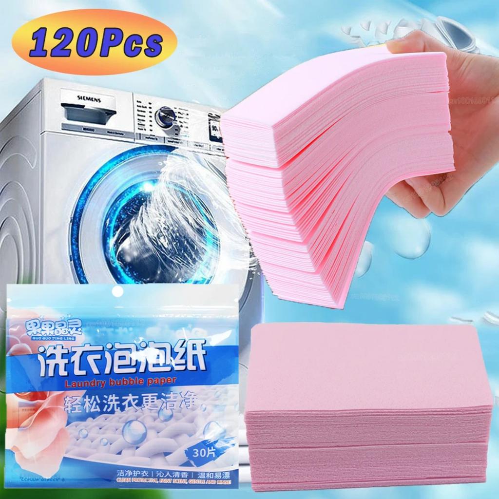 HOMZY 120/90/60/30Pcs Laundry Tablets Cleaning Children's Clothing Laundry Soap Concentrated Washing Powder Detergent Washing Machines