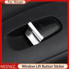 Autocolant cu paiete pentru buton de ridicare geam pentru Nissan Rogue March Sentra Versa Sunny Teana Altima Juke Kicks Pathfinder