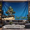 Wall Hanging Tapestry Custom NameTeenage Mutant Ninja Turtles Pattern Personalized Printed Fabric Wall Decor