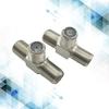 2PCS F Type T Connectors Zinc Alloy Plugs for Seamlessly Integration of Cable TV and Internet Equipment