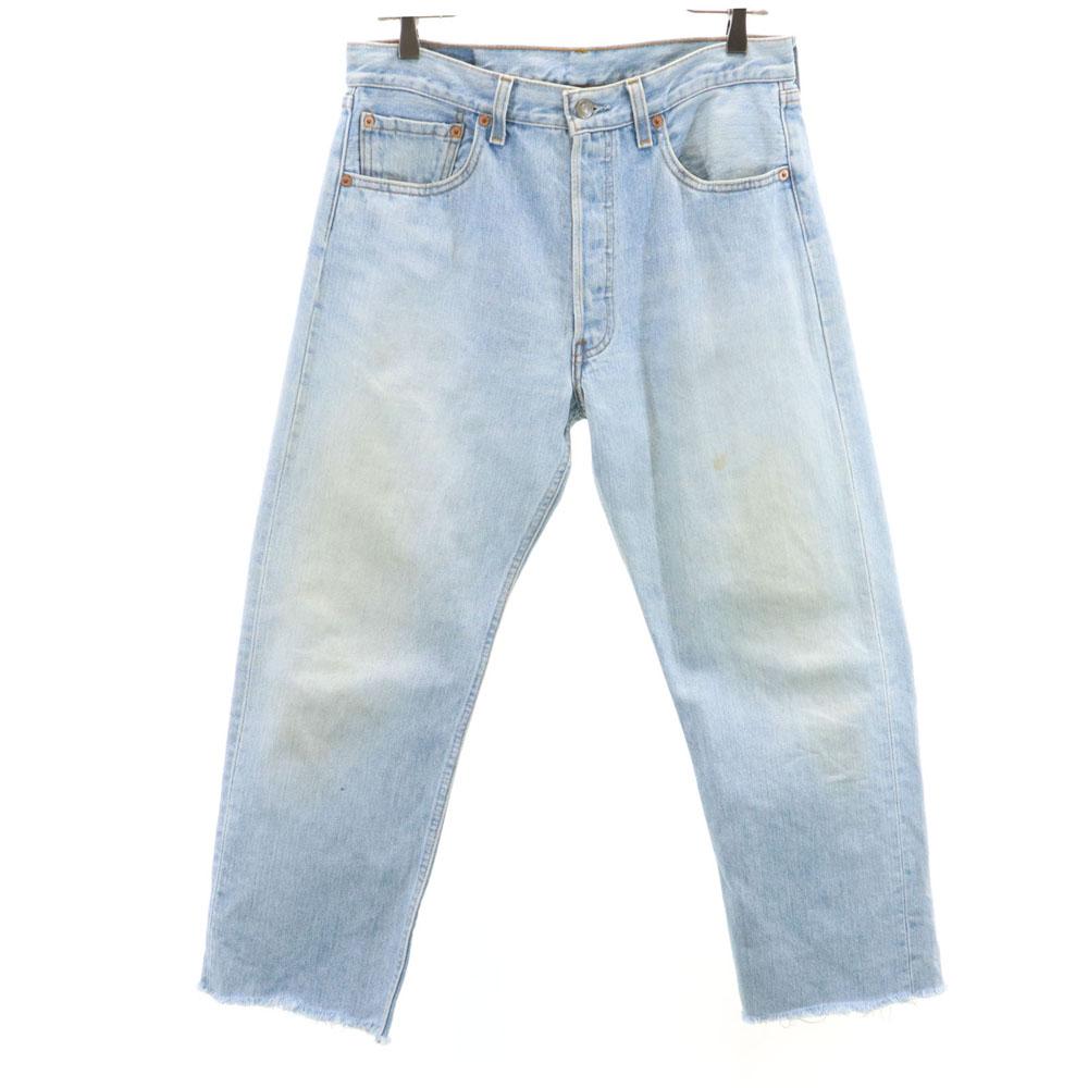 

Levi s 90s 501 Old USA Made Denim pants w32 Indigo blue jeans Men s Used