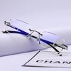 Finished Frameless Myopia Glasses Frame For Men And Women With- Super Lightweight Edge Cutting Glasses Myopia Glasses XTP191