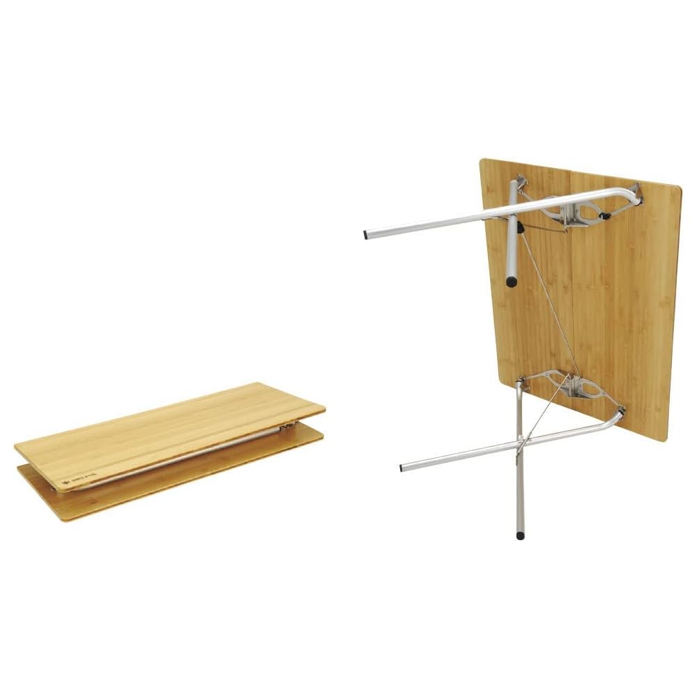 Snow Peak One Action Table Bamboo LV-010TR Portable Outdoor Camping Table